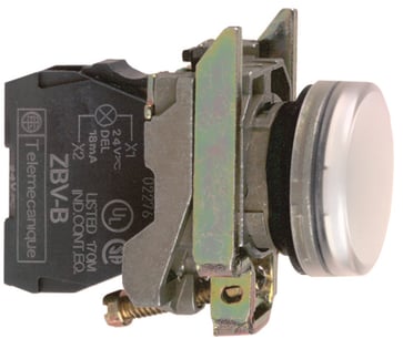 Signallampe komplet hvid 110-120 V AC med LED ATEX XB4BVG1EX
