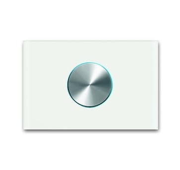 KNX prion styringsmodul med drejeknap, 1-tryk, farve: hvidt glas 6341-811-101-500 2CKA006310A0170