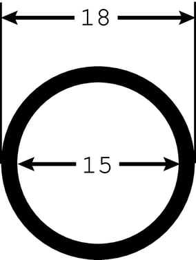 Spiralslange Ø15mm indv. sort, SPS 15 SPS 15