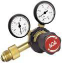 Regulators (Unicontrol 500), Acetylene Work area (bar): 0 – 1,5 Content pressure gauge (bar)  0 – 40 Work pressure gauge (bar): 0 – 2,5 Connection Inlet: G ¾” Connection Thread: Ext Connection outlet: G 3/8”LH 309257