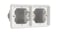 Indmuringsdåse 2-modul, vandret, hvid 701-75000 miniature