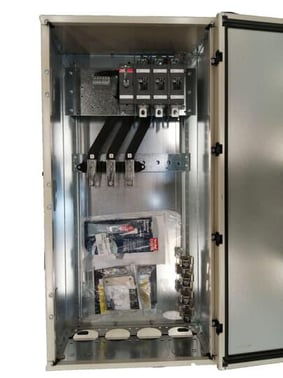 EMC safety switch, 3-p. 400V AC23 200A, 110kW. Steel sheet enclosure. IP65, 1SCA022513R8420 1SCA022513R8420