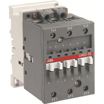 Kontaktor for kondensatordrift 3-polet 45kvar, 400V AC, styrespænding 220-230V AC 50Hz / 230-240V AC 60Hz UA63-30-00-80 1SBL371022R8000