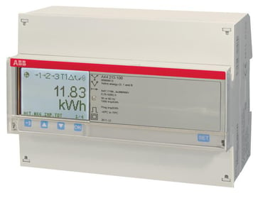 El-måler 3 faset for transformer måling med puls/alarm udgang og M-bus A44 213-100 Bronze M-bus 2CMA170535R1000