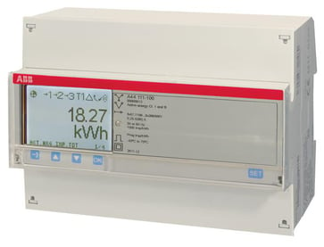El-måler 3 faset for transformer måling med puls/alarm udgang A44 111-100 Stål 2CMA170533R1000