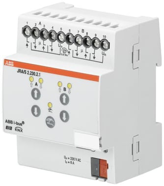 KNX persienneaktuator, 2-kanal, 230V AC, MDRC  JRA/S2.230.2.1 2CDG110120R0011