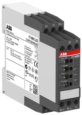 CT-MBS.22S Time relay, multifunction 2c/o, 24-48VDC, 24-240VAC 1SVR730010R3200