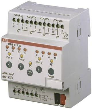 KNX security alarm sikkerhedsterminal, 8-kanal, MDRC MT/S8.12.2M 2CDG110110R0011