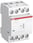 Installationskontaktor 4-polet 3NO+1NC, AC-1 40A ved 55 grader, 400V AC, med manuel omskifter (Man-O-Aut), styrespænding 24V AC/DC 1SAE342111R0131 miniature