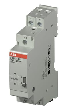 Latching relay 2NO, 16A 250V AC, coil voltage 8V AC, for DIN-rail, 18mm wide 2TAZ312000R2062