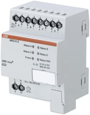 ABB KNX analog udgangsmodul 4-Kanal, MDRC AA/S 4.1.2 2CDG110202R0011