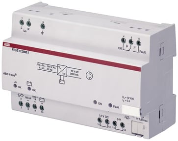 KNX UPS strømforsyning, 12V DC, MDRC NTU/S12.2000.1 2CDG110070R0011