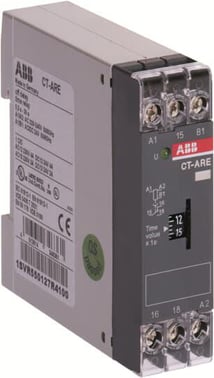 CT-ARE Tidsrelæ 3-300s 24VDC 220-240V AC 1SVR550127R4100