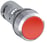 Trykknap lav rød 1NO krom CP1-30R-01 1SFA619100R3041 miniature