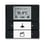 KNX rumtermostat med display 2/4 tryk, farve: antracit grå 6128/28-81-500 2CKA006134A0331 miniature