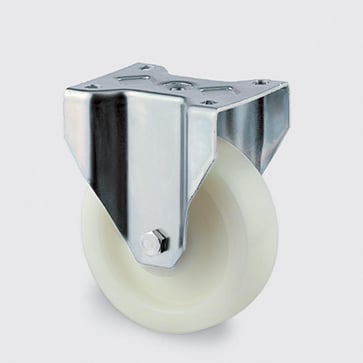 Fixed wheel, polyamide, Ø200 mm, 800 kg, precision ball bearing, with plate 00831239