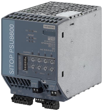 SITOP PSU8600 20A/4X 5A PN Stabiliseret strømforsyning, Udgang: 24 V/20 A/4X 5 A DC 6EP3436-8MB00-2CY0
