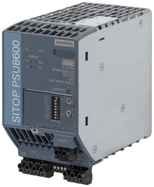 SITOP PSU8600 20A PN stabiliseret strømforsyning, udgang: 24 V/20 A DC 6EP3436-8SB00-2AY0
