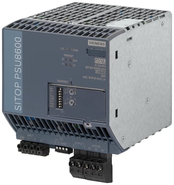 SITOP PSU8600 40A PN stabiliseret strømforsyning, Udgang: 24 V/40 A DC med PN/IE forbindelse 6EP3437-8SB00-2AY0