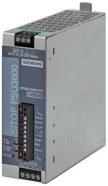 SITOP PSU3600 flexi stabilseret strømforsyning Input: 120-230 V AC output: 3-52 V DC/10 A, 120 W 6EP3343-0SA00-0AY0