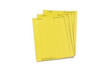 SIMATIC ET 200SP Mærkestrimler, papir gule 10 DIN A4-ark med 1.000 mærkestrimler 6ES7193-6LA10-0AG0