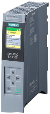 SIMATIC S7-1500F, CPU 1511F-1 PN, CENTRAL PROCESSING UNIT WITH WITH WORKING MEMORY 225 KB FOR PROGRAM AND 1 MB FOR DATA 6ES7511-1FK02-0AB0