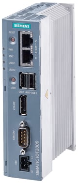 SIMATIC IOT2050, 2x Gbit Ethernet RJ45-skærmport 2x USB2.0, SD-kortstik, 24 V DC industriel strømforsyning 6ES7647-0BA00-0YA2
