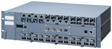 SCALANCE XR552-12M managed IE switch, 19 "rack 4x 1000/10000 Mbit / s SFP + 12x 100/1000 Mbit / s 4-port mediemoduler, elektrisk, elektrisk PoE eller op 6GK5552-0AR00-2HR2