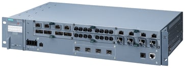 SCALANCE XR528-6M managed IE switch 19 "rack 4x 1000/10000 Mbit / s SFP + 6x 100/1000 Mbit / s 4-port mediemoduler, elektrisk, elektrisk PoE eller opti 6GK5528-0AA00-2AR2