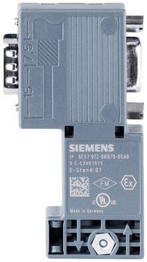 SIMATIC DP,BUS stik til Profibus op til 12 Mbit/S. 90 graders vinkel kabelstik 6ES7972-0BB70-0XA0