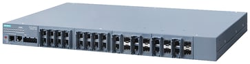 SCALANCE XR524-8C managed IE Switch Layer 3 med nøglestik til rådighed Strømforsyning 230 V AC 24x 10/100/1000 Mbit / s RJ45 8x 100/1000 Mbit / s SFP con 6GK5524-8GS00-3AR2