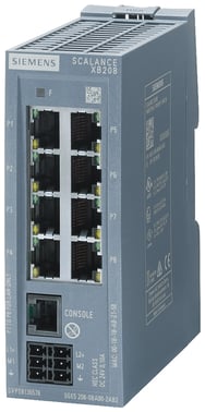 SCALANCE XB208 manageable IE-switch 8X 10/100 mbits/s RJ45, default ProfiNet 6GK5208-0BA00-2AB2