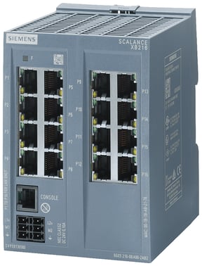 SCALANCE XB216 manageable layer 2 IE-switch 16X 10/100 mbits/s RJ45 ports 1X console port 6GK5216-0BA00-2AB2
