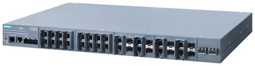 SCALANCE XR526-8C managed IE switch Layer 3 med nøglestik tilgængelig strømforsyning 24 V DC 24x 10/100/1000 Mbit / s RJ45 8x 100/1000 Mbit / s SFP Combo 6GK5526-8GS00-2AR2