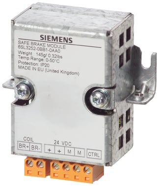 Frekvensomformer G120,SAFETY bremserelæ T/PM240 6SL3252-0BB01-0AA0