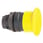 Harmony paddetrykshoved i plast med Ø40 mm padde i gul farve med fjeder-retur ZB5AC5 miniature
