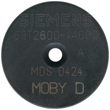 Transponder MDS D424 for RF200/RF300 ISO/MOBY D button ISO 15693 6GT2600-4AC00