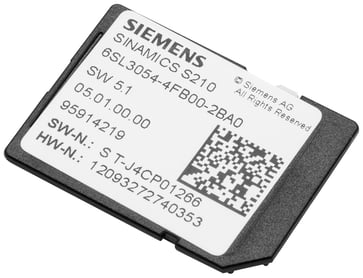 Sinamics S210 SD-kort 512 MB 6SL3054-4FB00-2BA0 6SL3054-4FB00-2BA0