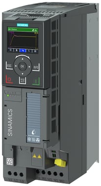 SINAMICS G120X nominel effekt: 4 kW At 110% 60s, 100% 240 s med indbygget klasse C2 filter 380-480 V 3 AC, 6SL3220-3YE20-0AF0 6SL3220-3YE20-0AF0