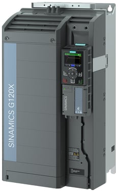 SINAMICS G120X Rated power: 55 kW At 110% 60s, 100% 240 s Radio interference suppression filter for category C2 380-480 V 3 AC, 6SL3220-3YE40-0AF0 6SL3220-3YE40-0AF0