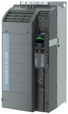 SINAMICS G120X Rated power: 75 kW At 110% 60s, 100% 240 s Radio interference suppression filter for category C2 380-480 V 3 AC, 6SL3220-3YE42-0AF0 6SL3220-3YE42-0AF0