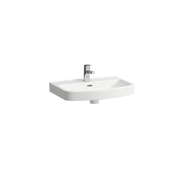 LAUFEN KOMPAS washbasin with overflow, 1 taphole, white H8101520001041