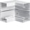 Indvendig hjørne aluminium for BRA65130 RAL 9016 BRA6513049016 miniature