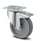 Tente Drejeligt hjul m/ bremse, grå gummi, Ø160 mm, 160 kg, rulleleje, med plade Byggehøjde: 200 mm. Driftstemperatur:  -20°/+60° 00038758 miniature