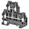 Multi-tier terminal block with screw connection formounting on TS 35; nominal cross section 4mm²; width 6mm XW5T-S4.0-1.1-2V 669251 miniature