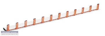 Insulated busbar 1P prong 10mm² 12M KB163A