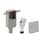 Geberit concealed trap for washing machine and tumble dryer, with in-wall cabinet and ready-to-fit set 152.233.00.1 miniature