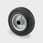 Løs hjul, sort massiv gummi, Ø200x50 mm, Ø20xNL58,4, rulleleje stålfælg, 205 kg Byggehøjde: 200 mm. Driftstemperatur:  -20°/+60° 00000187A miniature