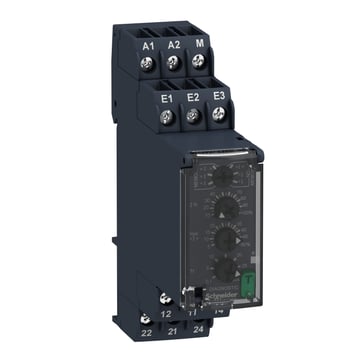 Zelio kontrolrelæ for måling af understrøm og/eller overstrøm 4mA..1A 2 C/O 8A 24-240 VAC/DC RM22JA31MR