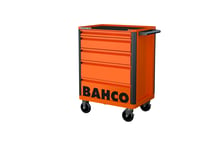 Bahco E72 værktøjsvogn 5 skuffer Orange